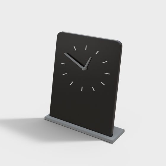 Minimalist Desk Clock 3D model
