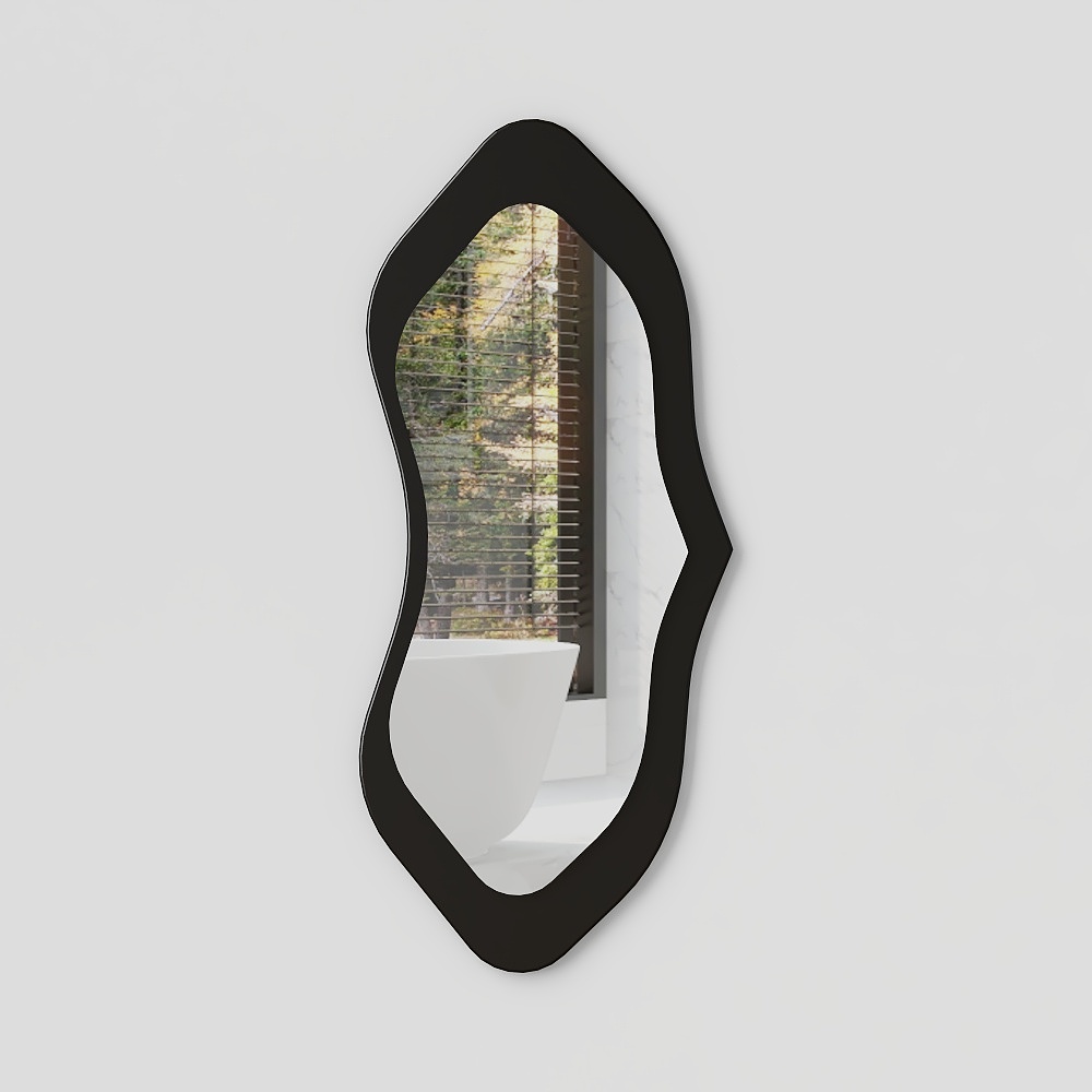 Streamlined Mirror Frame 3D model