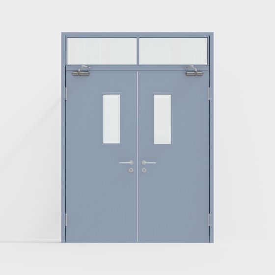 Charming Double Door 3D model with Modern Aesthetics