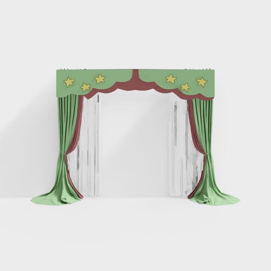 Whimsical Magic Tent 3D model for Playful Spaces