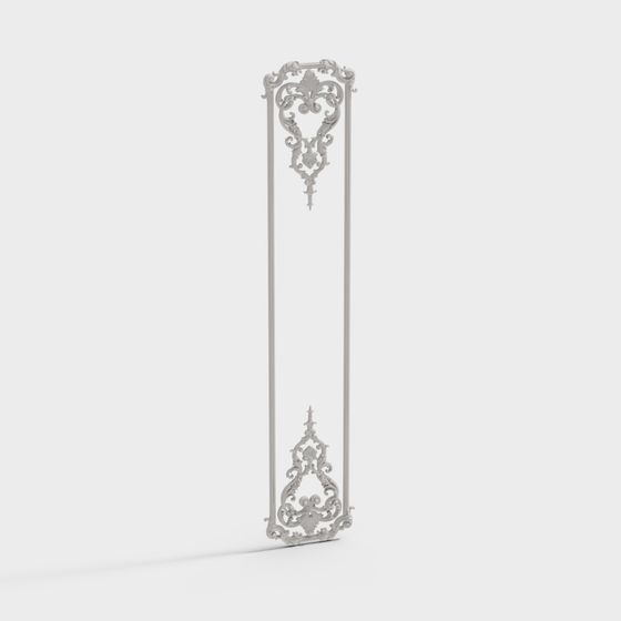 Classical Flower Window 3D Model for Creative Designs