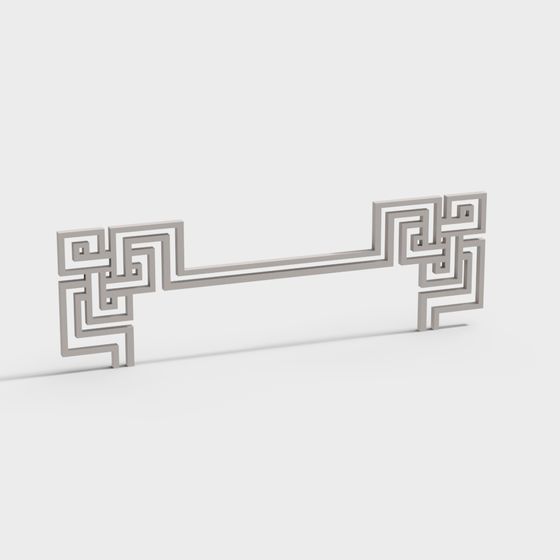 Labyrinth Bridge Low-Poly 3D model