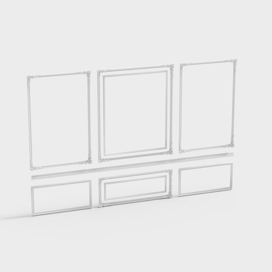 Classical Picture Frame Collection 3D model