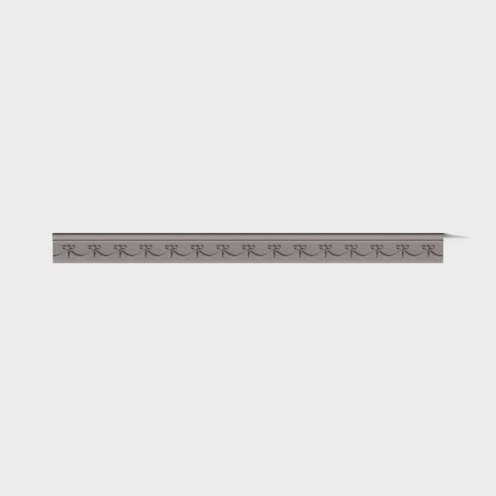 Victorian Scroll Border 3D model for Decoration