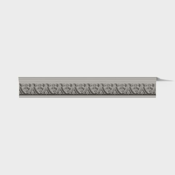 Victorian Scroll Border 3D model for Unique Design