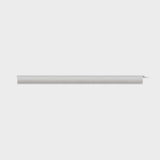 Simple European Gypsum Line 3D Model in White