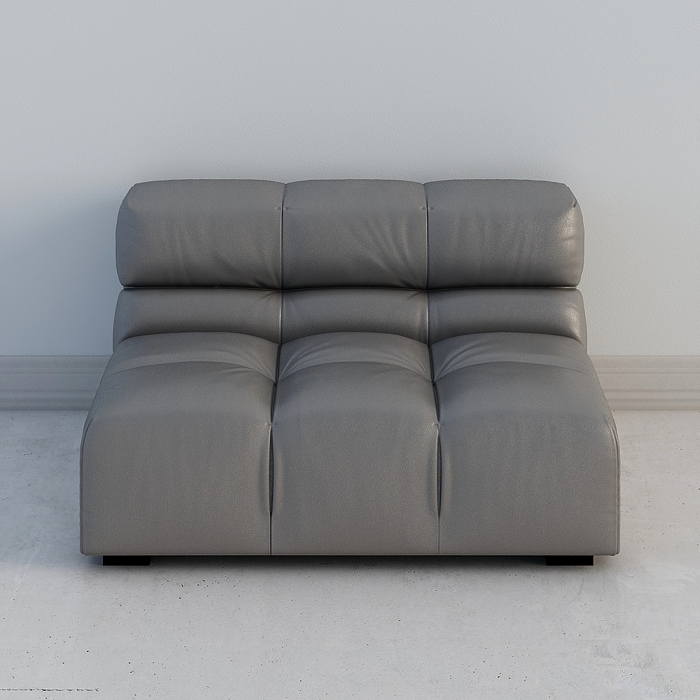 작은 회색 단일 소파