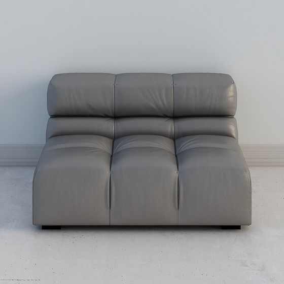 작은 회색 단일 소파