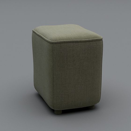 Stylish Low-Poly Stool 3D model for Modern Spaces
