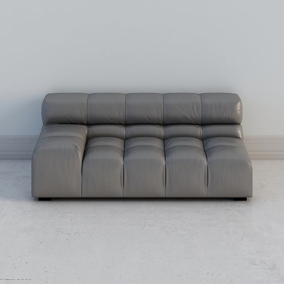 Modern Minimalist Low-Poly Sofa 3D model