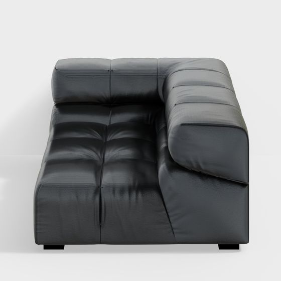 Elegant Modern Low-Poly Sofa 3D Model