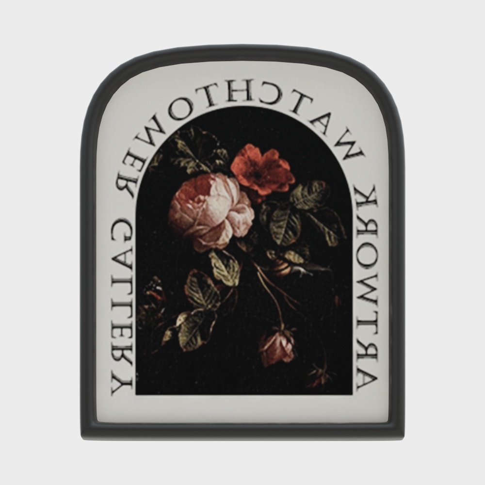 Vintage Garden Frame 3D Model – Classic Floral Design