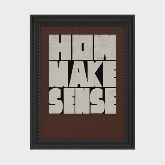 Abstract Text Frame 3D model