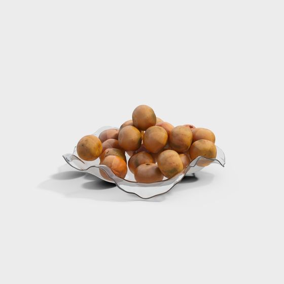 Earth Color Fruit Ornaments Model