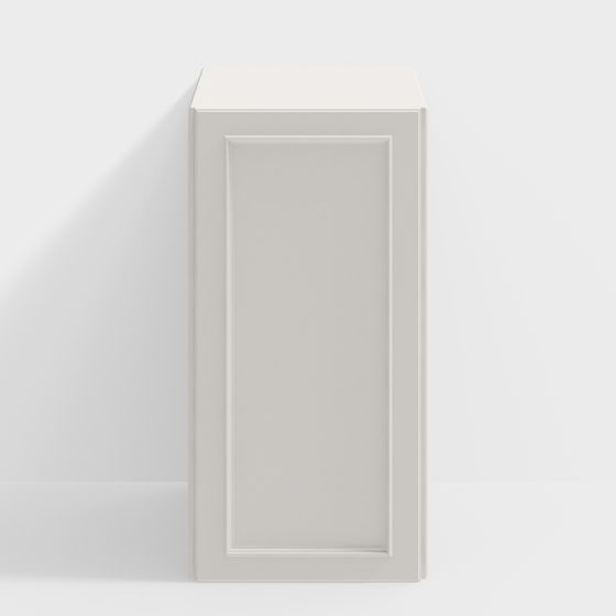 Elegant White Cabinet 3D model