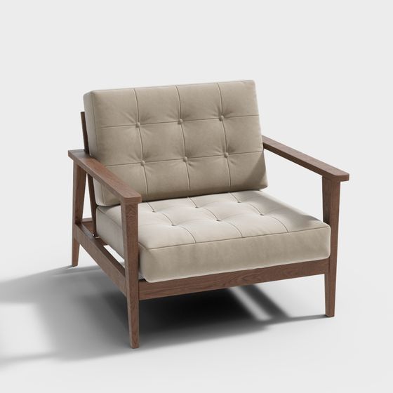 Modern Cozy Armchair 3D model