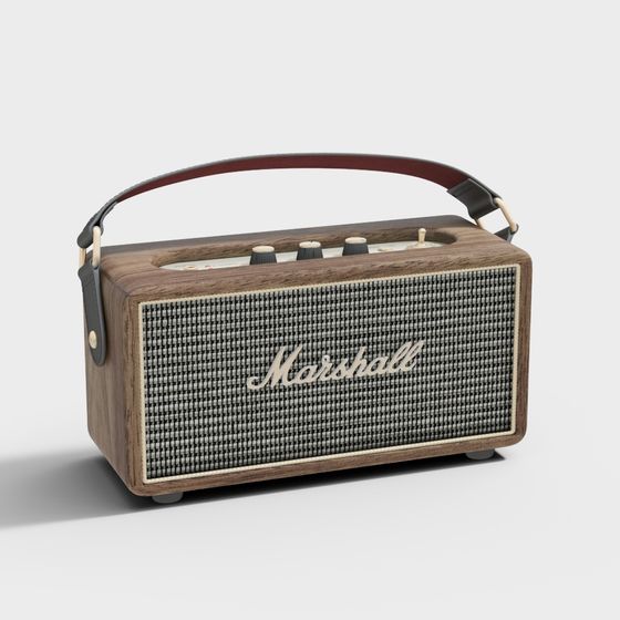 Creative Brown Speaker Ornaments 3D Model for Decor