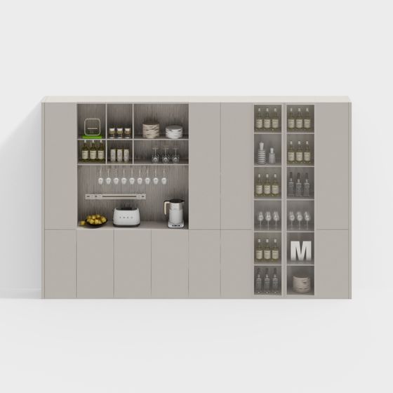 Urban Bar Cabinet 3D model