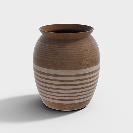 Rustic Ceramic Pot 3D model for Creative Projects