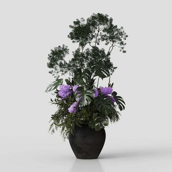 Natural Harmony Vase 3D model for Creative Spaces
