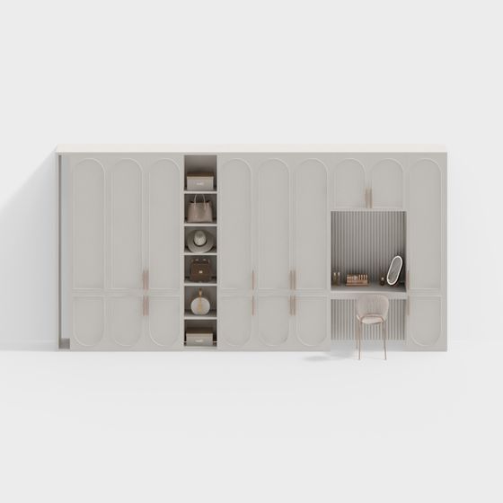 Elegant Wardrobe 3D model