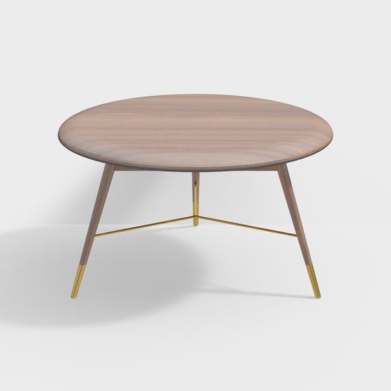 Elegant Low-Poly Coffee Table 3D Model