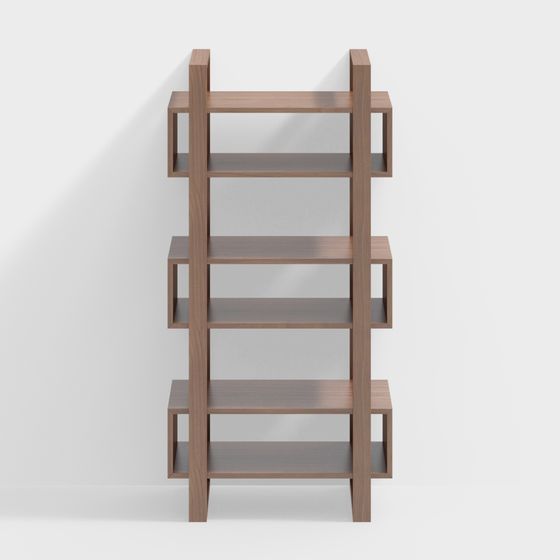 Contemporary Urban Elegance Bookshelf 3D model