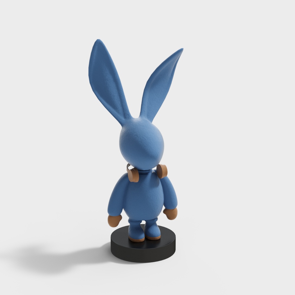 Whimsical Woodland Bunny 3D model