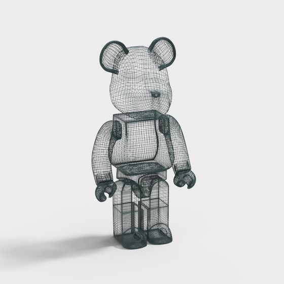 Bear with Backpack 3D model