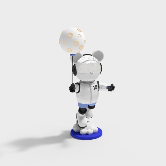 Futuristic Astronaut Mickey 3D model