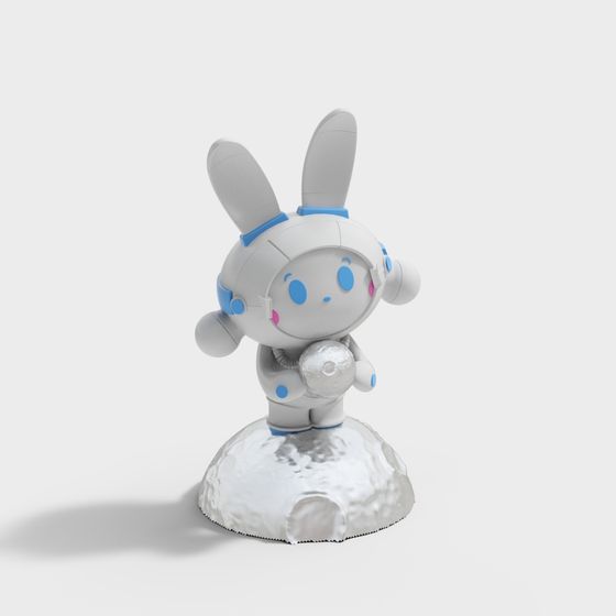 Moon Bunny Astronaut 3D model