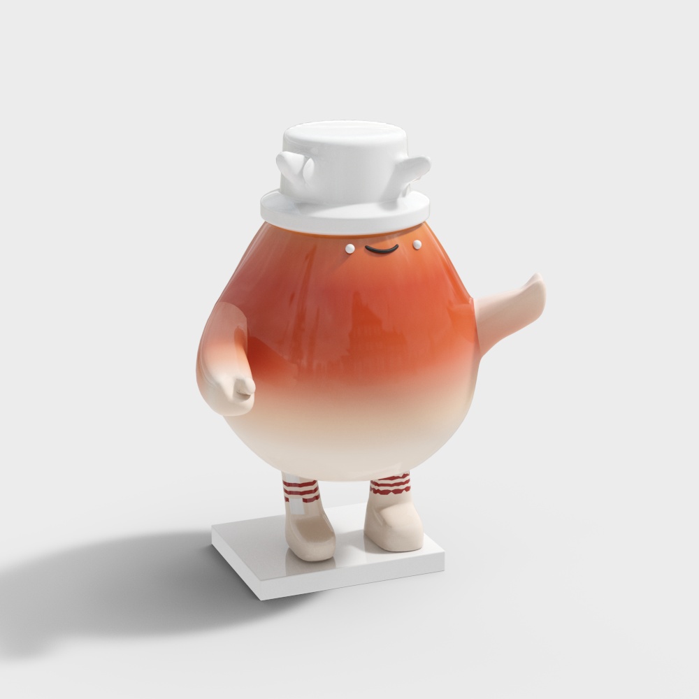 Charming Milkman 3D Model – Low-Poly Character