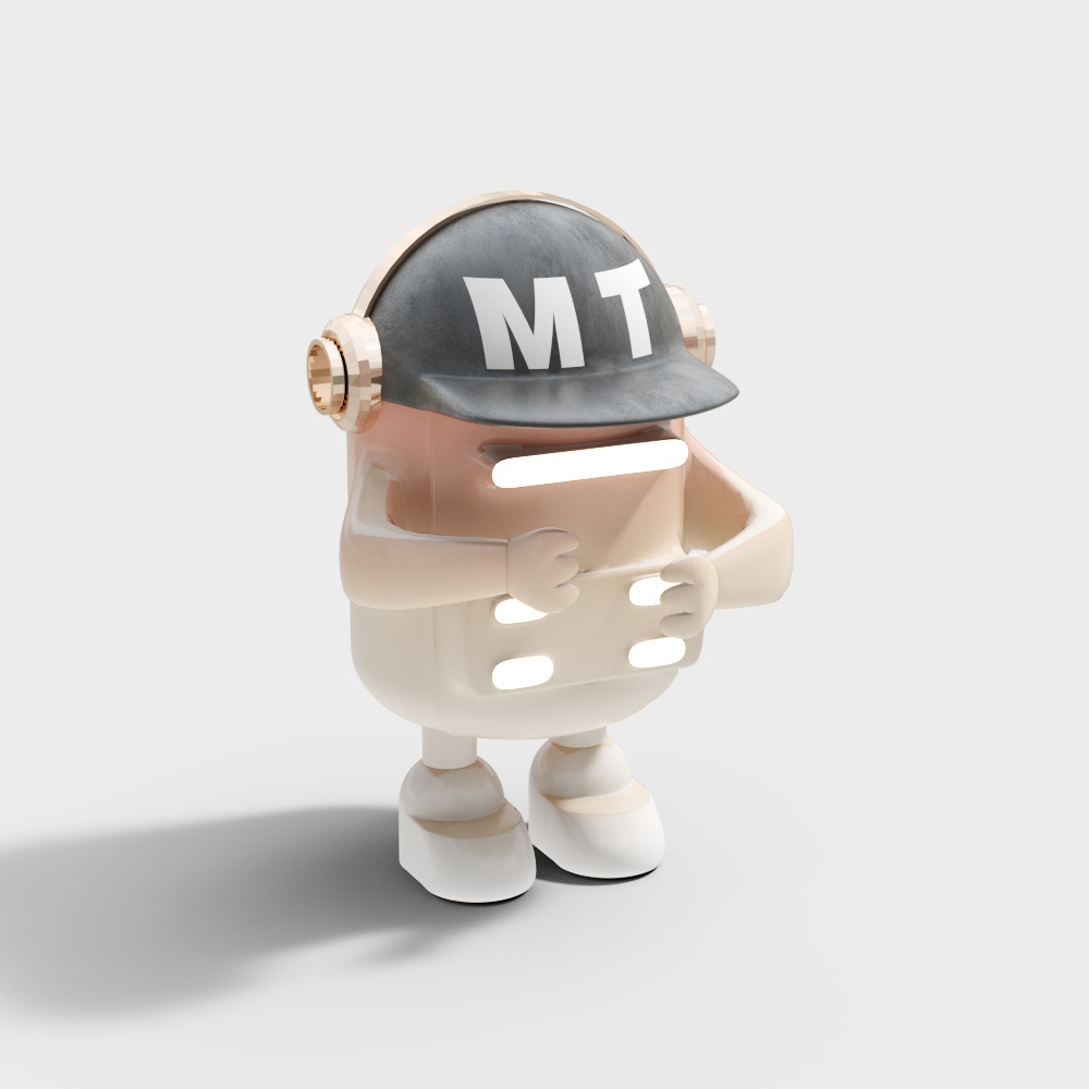 Cartoon trendy sculpture ornaments