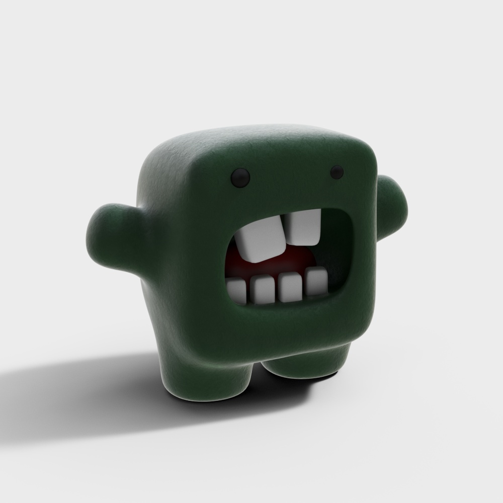 Cookie Monster trendy sculpture ornaments