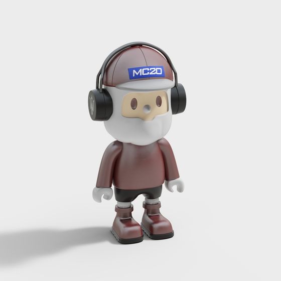 MC20 Headphone Character 3D model