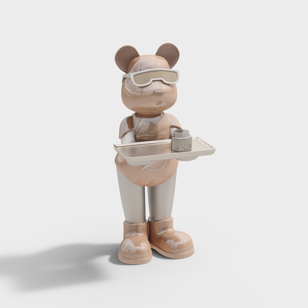 Cool Mouse Waiter 3D model for Creative Projects