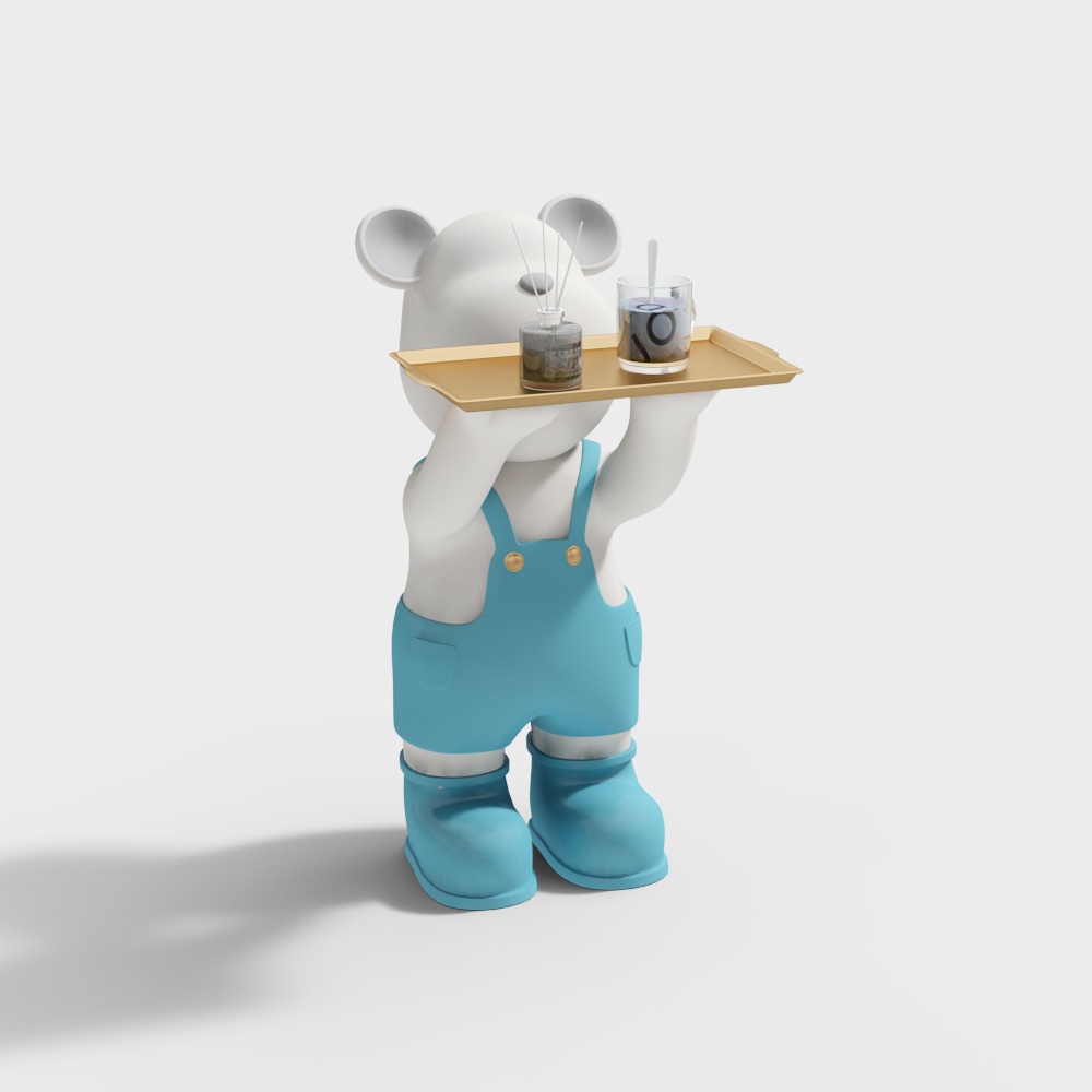 Polar bear tray storage ornaments