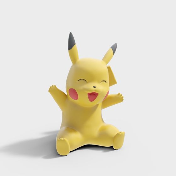 Charming Pikachu 3D Model