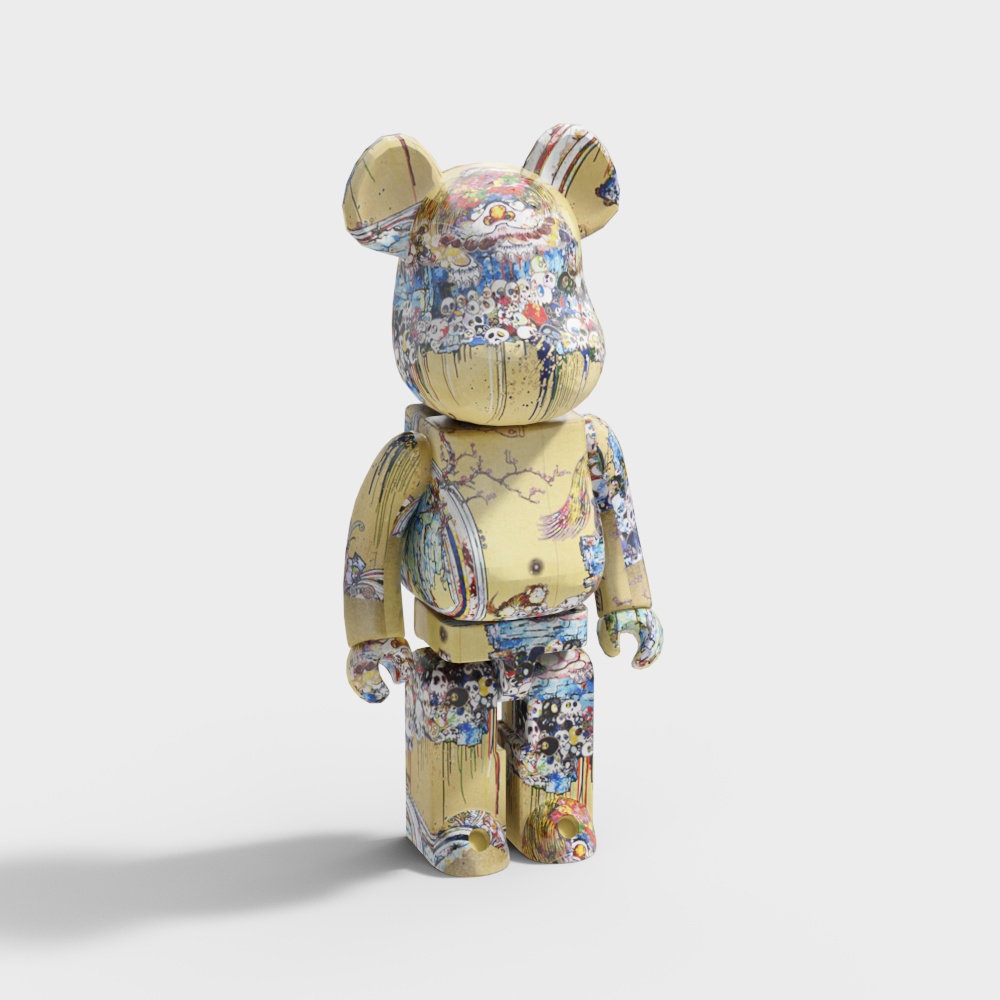 Graffiti Bear 3D model for Creative Projects