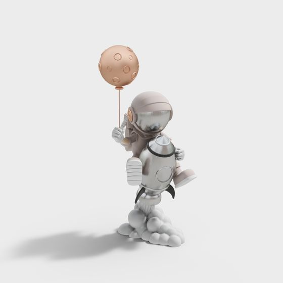 Astronaut Little Hero 3D model for Imaginative Designs
