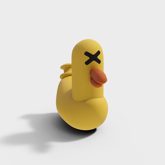 Charming Yellow Duck 3D Model for Creative Projects