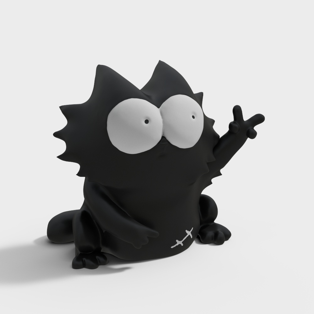 Spiky the Cat 3D model