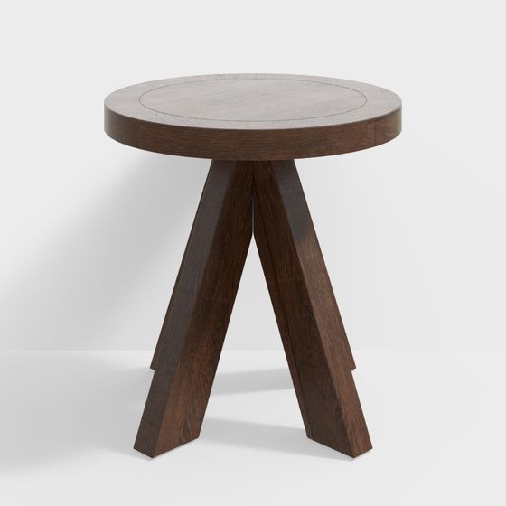 Elegant Round Table 3D model for Minimalist Environments