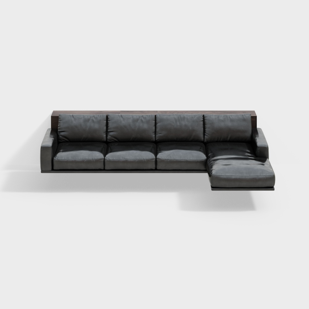 white L-shaped corner sofa