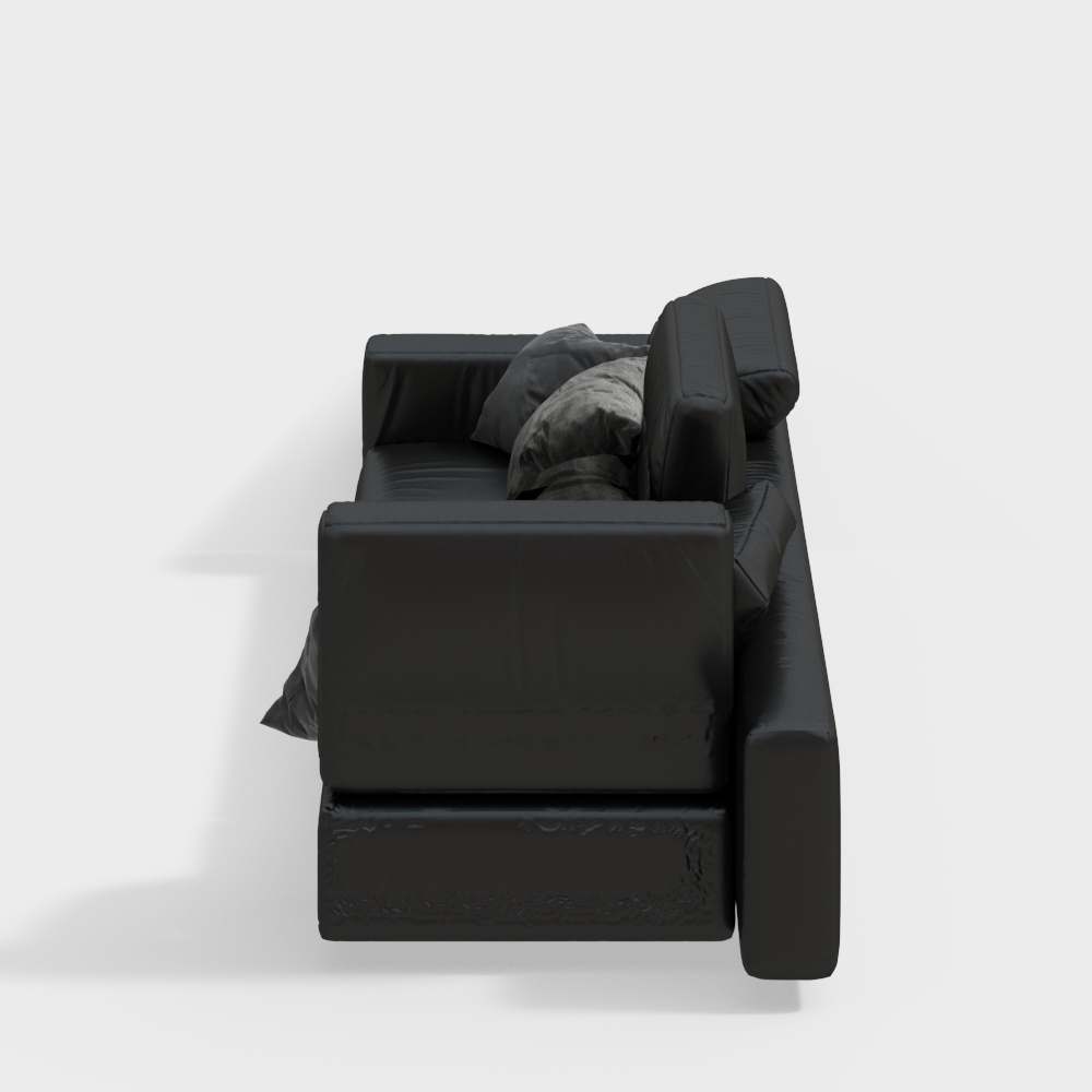 black sofa