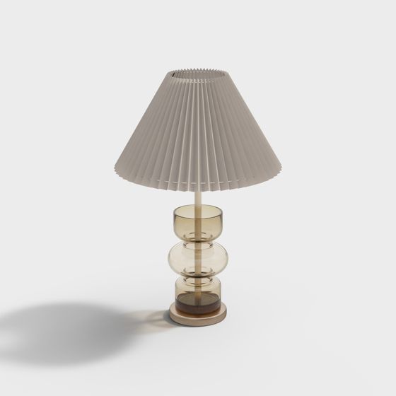 Elegant Low-Poly Table Lamp 3D Model