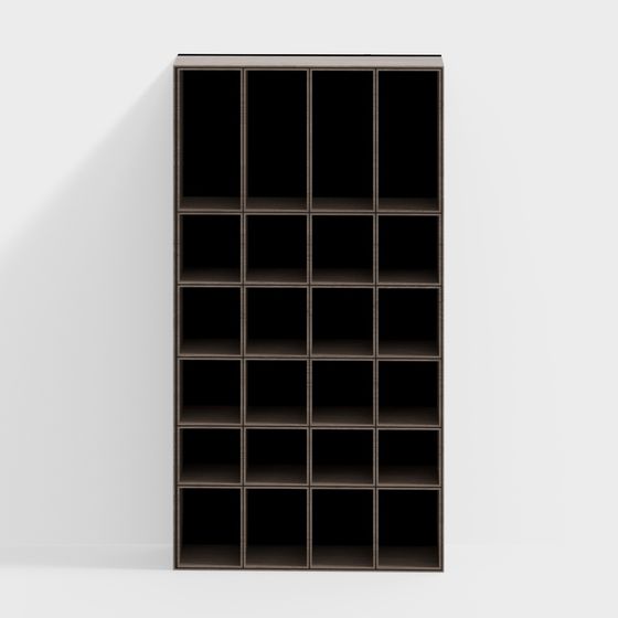 Urban Grid 3D model Bookshelf for Modern Interiors