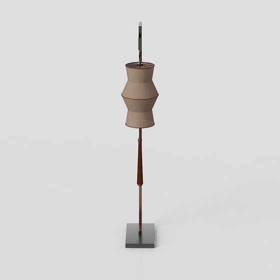 Vintage Floor Lamp 3D model with Unique Charm