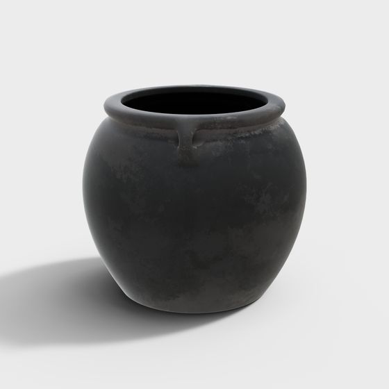 Ancient Charm Ceramic Pot 3D model