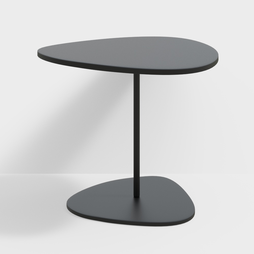 Stylish Low-Polygon Round Table 3D model for Modern Spaces